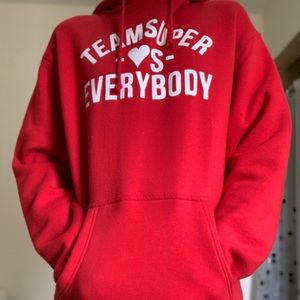 Team super red hoodie from online